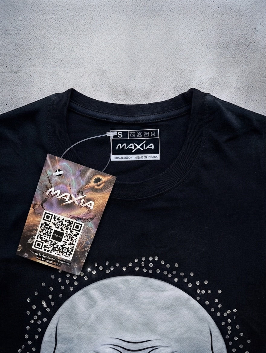 Remera Maxia - Edición Coleccionista Ufology Division (Negra con Strass) - Imagen 3